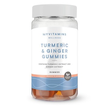 Turmeric & Ginger Gummies - 60GUMMIES, 30servings - Peach