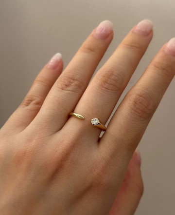 Yvette 立體開口戒指 | Sachelle Collective