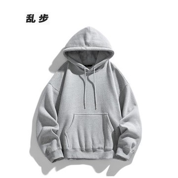連帽衛衣男士冬季上新港風潮流ins情侶寬松加絨保暖純色男裝外套
