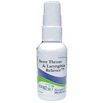Sore Throat & Laryngitis Relief 2OZ by King Bio Natural Medicines