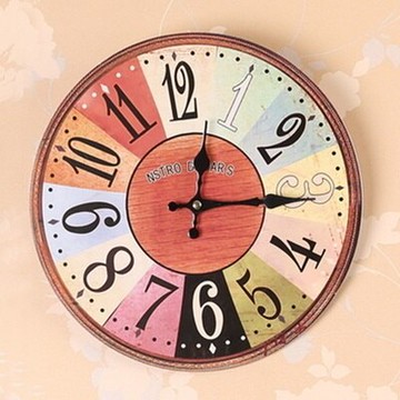 現貨+預購 時鐘 藝術掛鐘-靜音簡約歐式田園風創意壁鐘2色72z42【獨家進口】【米蘭精品】