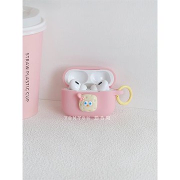 油頭鷗可愛粉色奶酪新4代適用于airpods4保護套卡通AirPods3藍牙無線耳機殼airpodspro2代軟殼簡約pro連體