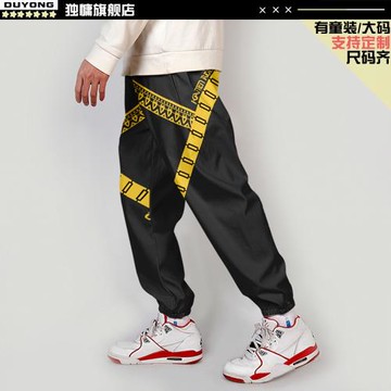 假面時王Zi-O印象九分褲幪面超人周邊工裝褲卡面來打束腳休閑褲潮