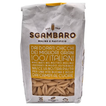 SGAMBARO 義大利貝殼麵 1包 500g Q彈有嚼勁 道地義大利風味