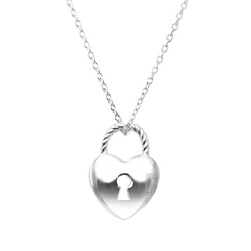 夏利豪CHARRIOL：經典愛心鎖頭項鍊『型號:08-23-1177-2/45』@@ 【美中鐘錶】