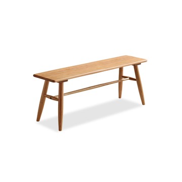 hoi! 源氏木語櫻雨復古櫻桃木斜腳1.2M長凳 Y17T76