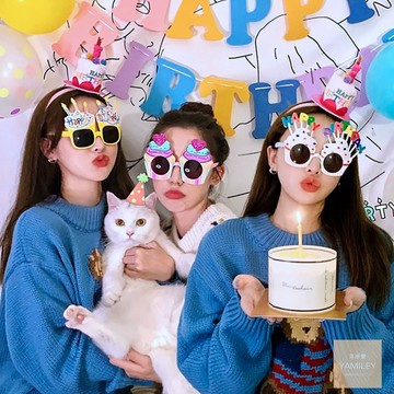 【芽米栗】最快隔日到 生日眼鏡 生日道具 生日髮箍 造型眼鏡 慶生佈置 慶生眼鏡 派對眼鏡 搞怪眼鏡 生日快樂眼鏡 生日