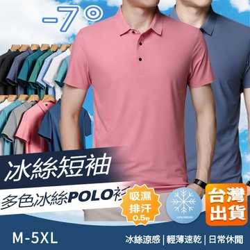 🔥台灣出貨🔥冰絲 polo衫男 涼感衣 冰絲衣 排汗衣 網眼 polo衫 男生短袖上衣 運動短袖 速乾運動衫 吸濕排汗衫