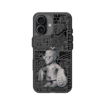 iPhone 17 Clear (相機按鈕) 酷墨灰 - KID - 野人公仔