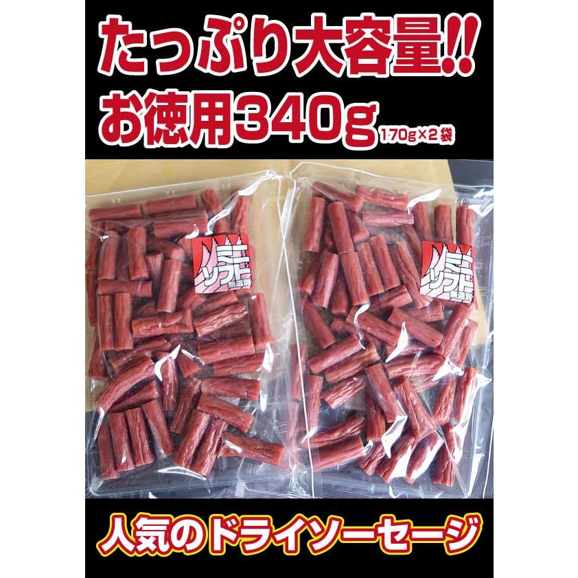 サラミ ミニソフトカルパス 無選別170ｇ×2袋 たっぷり大容量 お買得業務用