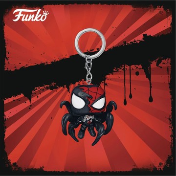 【Funko】豐高POP漫威 蜘蛛俠 共生體戰衣鑰匙扣周邊手辦掛件公仔禮物