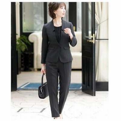 正規逆輸入品 ストレッチツイードノーカラージャケット3点セットアップフォーマルセレモニースーツ パンツスーツ上下 Www Oroagri Eu