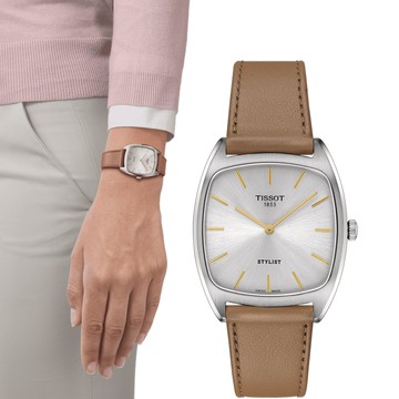 Tissot 天梭錶 官方授權 Stylist 復古腕錶 男錶 女錶-T1599091603100