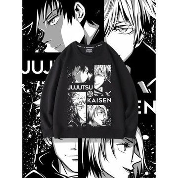 咒術回戰衛衣五條悟動漫周邊虎杖伏黑惠聯名圓領休閑長袖外套男女