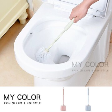 馬桶刷 刷馬桶 清潔刷 長柄刷 刷子 尼龍刷 套裝 潔廁刷 廁刷長柄 洗廁 帶底座 居家用品 衛浴 廁所 汙漬 北歐風 馬桶刷套裝 ♚MY COLOR♚【L085】