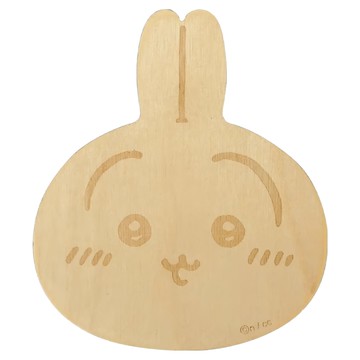 yamaka 山加商店 Chiikawa 吉伊卡哇 天然木製杯墊 可愛隔熱  木頭色  10.6 x 9.2cm  1個