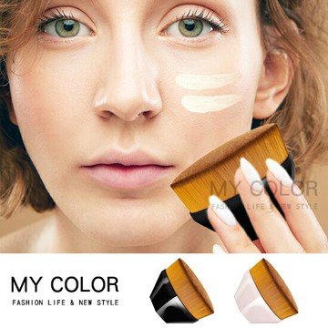 粉底刷 粉底液刷 無痕粉底刷 底妝刷 魔術刷 化妝刷 花瓣刷 遮瑕 腮紅刷 美妝工具 化妝刷 粉底 粉底液 上妝 附收納盒 極緻柔纖 55號粉底刷♚MY COLOR♚【N036】