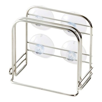 菜板吸盤放置架  1層  銀色  1個