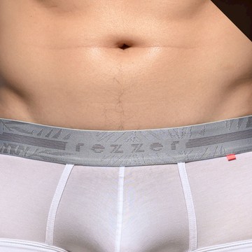 低腰四角褲-花樣十年-灰白【莫代爾 Modal】