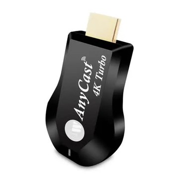【4K Turbo影音真棒】高速四核心AnyCast雙頻5G全自動無線HDMI影音電視棒(附4大好禮)