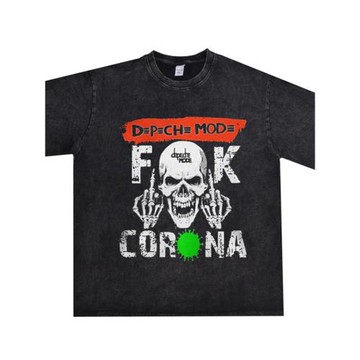 數碼直噴Depeche Mode趕時髦搖滾樂隊印花T恤純棉寬松短袖重磅