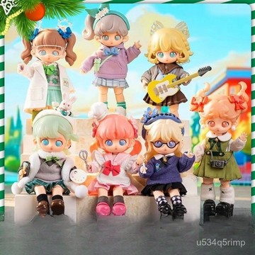 🎀臺灣出貨🎀盲盒手辦 潮玩公仔 汽車桌麵擺件 生日禮物 正品糖娜二代糖娜社團招新盲盒12分BJD關節可動人偶可愛擺件