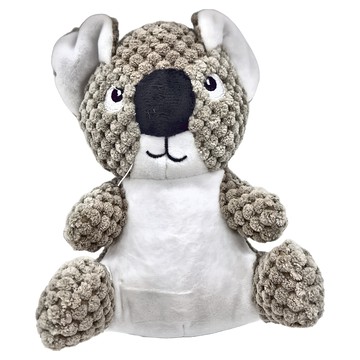 高質感毛絨玩偶 玉米絨布 PP棉 發聲器  無尾熊 灰色  1個  11cm