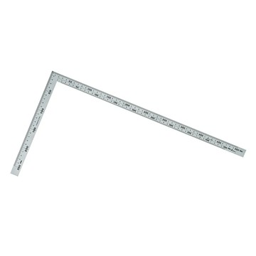 SHINWA 鶴龜 雙面角尺 寬厚型 鐵工角尺 木工角尺 50公分  1支