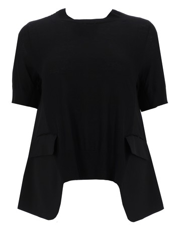 sacai maglia in lana e cotone
