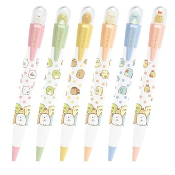 SAN-X 日本製可愛角落生物造型原子筆PP4520黑色0.7mm筆芯角落小夥伴牆角生物圓珠筆角落生物筆文具造型筆