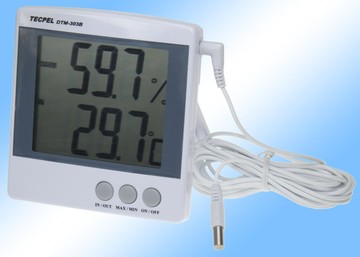 泰菱電子◆DTM-303B 室內外二用大型數字 家用 工業用 專業 顯示溫濕度計 溫溼度計 TECPEL
