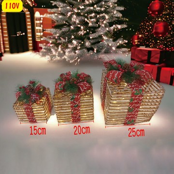 藤條禮物盒組-紅緞帶(暖光) SCL-77F