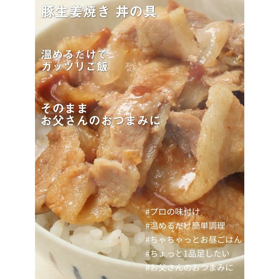  豚生姜焼き丼 丼の具 （ 10食 パック ） 仕送り