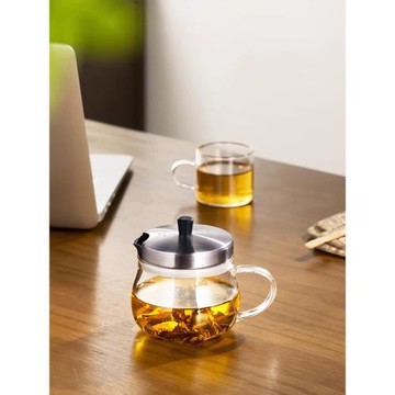 唯成耐熱加厚玻璃過濾泡茶壺小號單人沖茶器功夫煮茶家用養生簡易