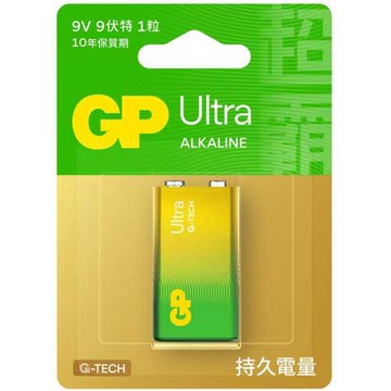 GP 超霸 Ultra鹼性電池  9V 1入