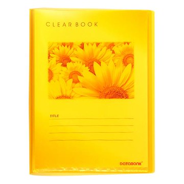 DATABANK 亮面透明資料簿/TT-20/20頁/黃