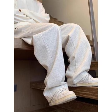 (免運)衛褲男生褲子秋冬季新款加絨痞帥百搭直筒寬松運動褲厚休閑褲長褲