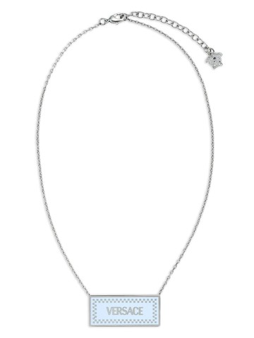 Versace - '90s Vintage Logo necklace - men - Metal - One Size - Silver