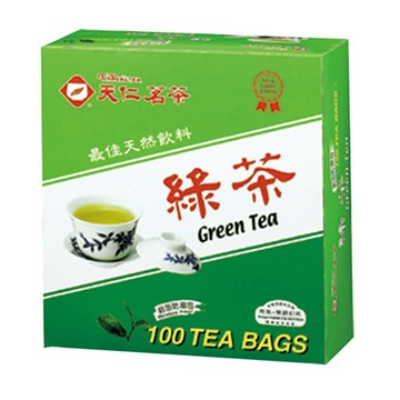 天仁綠茶袋茶/防潮包/2gx100入