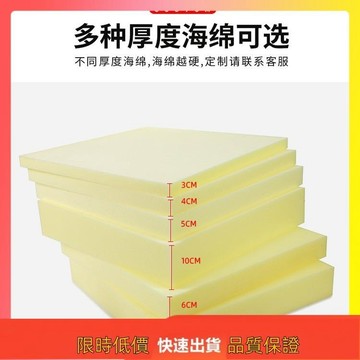免運💕客製化 50D高密度海綿墊 沙發墊 海綿坐墊 加厚加硬實木床墊 實木椅子軟墊 座墊 飄窗厚椅墊