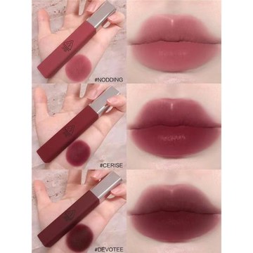 3CE云朵新色！韓國唇釉絲絨DEVOTEE/CERISE秋冬灰粉梅子色NODDING