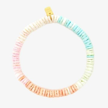 Pura Vida PASTEL PUKA 粉彩幸福之眼伸縮手鍊