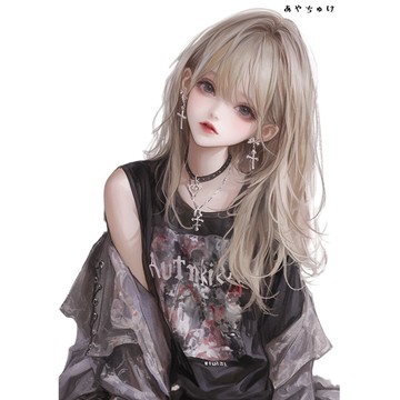 【10月新作5】07-094-0055 人物貼紙 輕龐克女孩