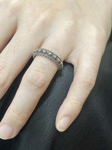 印度風手工925活口式銀戒指