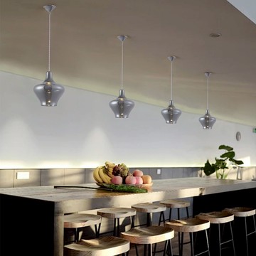 席卡單吊燈-煙灰色玻璃 A123-DH-A40534