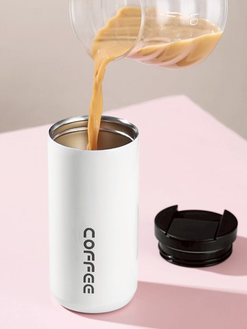 不銹鋼小奢華便攜式隨手的美式咖啡杯子保溫歐式精致隨行外帶隨身