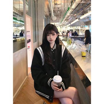 加厚夾棉棒球服短外套女秋冬季2025新款復古設計感小個子夾克上衣