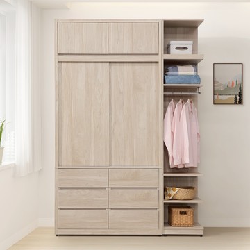 直人木業-ELENA當代日系164公分高被櫥六抽衣櫃