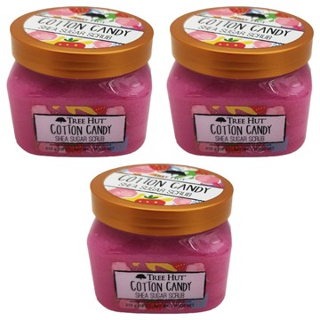 TREE HUT 乳油木蜜糖身體磨砂膏 Cotton Candy 18oz(510g)  18oz  3件