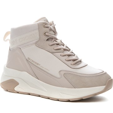 CROSBY BEIGE CASUAL CLOSED BOOTIES 米白色女款鞋子